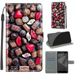 For Xiaomi Redmi Note 4X Voltage Coloured Drawing Magnetic Clasp Horizontal Flip PU Leather Case with Holder & Card Slots(C06 Red Lip Chocolate)