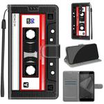 For Xiaomi Redmi Note 4X Voltage Coloured Drawing Magnetic Clasp Horizontal Flip PU Leather Case with Holder & Card Slots(C10 Black Red Tape)