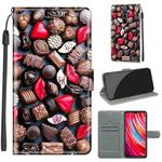 For Xiaomi Redmi Note 8 Pro Voltage Coloured Drawing Magnetic Clasp Horizontal Flip PU Leather Case with Holder & Card Slots(C06 Red Lip Chocolate)