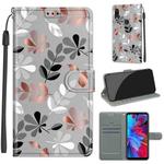 For Xiaomi Redmi Note 7 Voltage Coloured Drawing Magnetic Clasp Horizontal Flip PU Leather Case with Holder & Card Slots(C19 Material Flower)