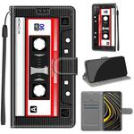 For Xiaomi Poco M3 Voltage Coloured Drawing Magnetic Clasp Horizontal Flip PU Leather Case with Holder & Card Slots(C10 Black Red Tape)
