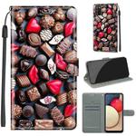 For Samsung Galaxy A02s / M02s Voltage Colored Drawing Magnetic Clasp Horizontal Flip PU Leather Case with Holder & Card Slots(C06 Red Lip Chocolate)