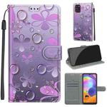 For Samsung Galaxy A31 Voltage Colored Drawing Magnetic Clasp Horizontal Flip PU Leather Case with Holder & Card Slots(C16 Water Drop Six Petal Flower)