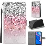 For Huawei P Smart Z / Y9 Prime / 9X / 9X Pro Voltage Colored Drawing Magnetic Clasp Horizontal Flip PU Leather Case with Holder & Card Slots(C13 Silver Pink Glitter)