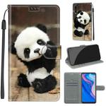 For Huawei P Smart Z / Y9 Prime / 9X / 9X Pro Voltage Colored Drawing Magnetic Clasp Horizontal Flip PU Leather Case with Holder & Card Slots(C18 Wood Board Panda)