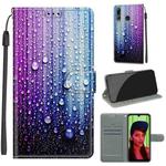 For Huawei P Smart+ 2019 Voltage Colored Drawing Magnetic Clasp Horizontal Flip PU Leather Case with Holder & Card Slots(C05 Purple Blue Water Drops)