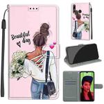 For Huawei P Smart+ 2019 Voltage Colored Drawing Magnetic Clasp Horizontal Flip PU Leather Case with Holder & Card Slots(C09 Hug Flower)