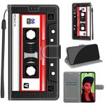 For Huawei P Smart+ 2019 Voltage Colored Drawing Magnetic Clasp Horizontal Flip PU Leather Case with Holder & Card Slots(C10 Black Red Tape)