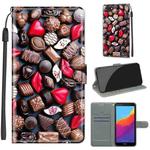 For Huawei Y5 2018 / Honor Play 7 Voltage Colored Drawing Magnetic Clasp Horizontal Flip PU Leather Case with Holder & Card Slots(C06 Red Lip Chocolate)