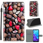 For Huawei Y5 2019 / Honor 8S Voltage Colored Drawing Magnetic Clasp Horizontal Flip PU Leather Case with Holder & Card Slots(C06 Red Lip Chocolate)