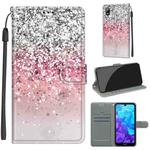 For Huawei Y5 2019 / Honor 8S Voltage Colored Drawing Magnetic Clasp Horizontal Flip PU Leather Case with Holder & Card Slots(C13 Silver Pink Glitter)