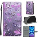 For Honor 8X Voltage Colored Drawing Magnetic Clasp Horizontal Flip PU Leather Case with Holder & Card Slots(C16 Water Drop Six Petal Flower)