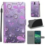 For Nokia 2.3 Voltage Colored Drawing Magnetic Clasp Horizontal Flip PU Leather Case with Holder & Card Slots(C16 Water Drop Six Petal Flower)