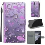 For Nokia 2.4 Voltage Colored Drawing Magnetic Clasp Horizontal Flip PU Leather Case with Holder & Card Slots(C16 Water Drop Six Petal Flower)
