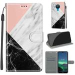 For Nokia 1.4 Voltage Colored Drawing Magnetic Clasp Horizontal Flip PU Leather Case with Holder & Card Slots(C07 Pink White Black)
