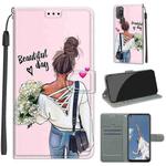 For OPPO A52 / A92 / A72 Voltage Coloured Drawing Magnetic Clasp Horizontal Flip PU Leather Case with Holder & Card Slots(C09 Hug Flower)