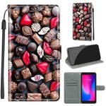 For ZTE A3 2020 Voltage Coloured Drawing Magnetic Clasp Horizontal Flip PU Leather Case with Holder & Card Slots(C06 Red Lip Chocolate)