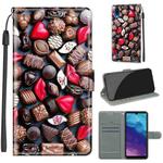For ZTE A5 2020 Voltage Coloured Drawing Magnetic Clasp Horizontal Flip PU Leather Case with Holder & Card Slots(C06 Red Lip Chocolate)