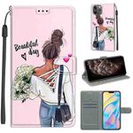 For iPhone 11 Pro Max Voltage Colored Drawing Magnetic Clasp Horizontal Flip PU Leather Case with Holder & Card Slots (C09 Hug Flower)