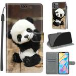 For iPhone 12 Pro Max Voltage Colored Drawing Magnetic Clasp Horizontal Flip PU Leather Case with Holder & Card Slots(C18 Wood Board Panda)