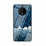 For OnePlus 7T Starry Sky Painted Tempered Glass TPU Shockproof Protective Case(Star Chess Rob)