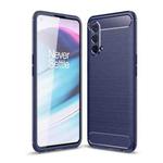 For OnePlus Nord CE 5G Brushed Texture Carbon Fiber TPU Case(Navy Blue)