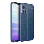 For vivo S10 Litchi Texture TPU Shockproof Case(Blue)