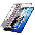 For Huawei Mate X2 GKK Foldable Plating Leather + Glass Full Coverage Case(Exclusive Edition Grey)