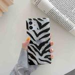 Shockproof Shell Pattern Square Protective Case For iPhone 12 Pro Max(Zebra)