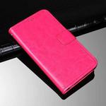 For Nokia C20 Plus idewei Crazy Horse Texture Horizontal Flip Leather Case with Holder & Card Slots & Wallet(Rose Red)