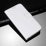 For vivo V21e 4G idewei Crazy Horse Texture Horizontal Flip Leather Case with Holder & Card Slots & Wallet(White)