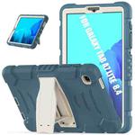 For Samsung Galaxy Tab A7 Lite 8.7 inch 2021 3-Layer Protection Screen Frame + PC + Silicone Shockproof Combination Case with Holder(Cornflower Blue)