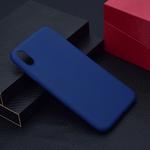 For iPhone XS Max Candy Color TPU Case(Blue)