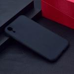 For iPhone XR Candy Color TPU Case(Black)