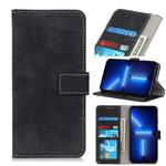 For iPhone 13 Pro Max Crocodile Texture Horizontal Flip Leather Case with Holder & Card Slots & Wallet (Black)