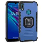 For Huawei Y6 (2019) / Y6 Pro 2019 / Y6s Fierce Warrior Series Armor All-inclusive Shockproof Aluminum Alloy + TPU Protective Case with Ring Holder(Blue)