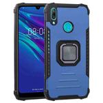 For Huawei Y7 (2019) / Y7 Prime 2019 Fierce Warrior Series Armor All-inclusive Shockproof Aluminum Alloy + TPU Protective Case with Ring Holder(Blue)