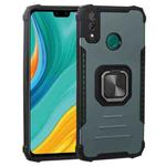 For Huawei Y8s Fierce Warrior Series Armor All-inclusive Shockproof Aluminum Alloy + TPU Protective Case with Ring Holder(Green)