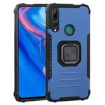 For Huawei Y9 Prime (2019) / Enjoy 10 Plus Fierce Warrior Series Armor All-inclusive Shockproof Aluminum Alloy + TPU Protective Case with Ring Holder(Blue)