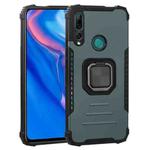For Huawei Y9 Prime (2019) / Enjoy 10 Plus Fierce Warrior Series Armor All-inclusive Shockproof Aluminum Alloy + TPU Protective Case with Ring Holder(Green)