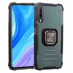 For Huawei Y9s Fierce Warrior Series Armor All-inclusive Shockproof Aluminum Alloy + TPU Protective Case with Ring Holder(Green)