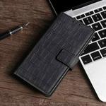 For iPhone 11 Skin Feel Crocodile Texture Magnetic Clasp Horizontal Flip PU Leather Case with Holder & Card Slots & Wallet (Black)