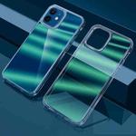 For iPhone 12 mini Dazzle Colour TPU + PC Transparent Protective Case (Green Light)