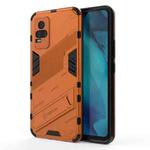 For vivo Y37 / V21e 4G Punk Armor 2 in 1 PC + TPU Shockproof Case with Invisible Holder(Orange)