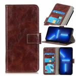 For iPhone 13 Pro Max Retro Crazy Horse Texture Horizontal Flip Leather Case with Holder & Card Slots & Photo Frame & Wallet (Brown)