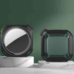 Bumblebee Carbon Fiber Texture Protective Cover Case For AirTag(Black Green)