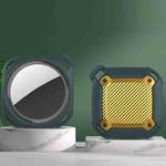 Bumblebee Carbon Fiber Texture Protective Cover Case For AirTag(Grey Yellow)
