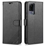 For vivo S9e AZNS Sheepskin Texture Horizontal Flip Leather Case with Holder & Card Slots & Wallet(Black)