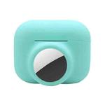 2 in 1 Shockproof Full Coverage Silicone Protective Case For AirPods Pro / AirTag(Teal)