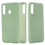 For Galaxy A70s Solid Color Liquid Silicone Dropproof Full Coverage Protective Case(Green)